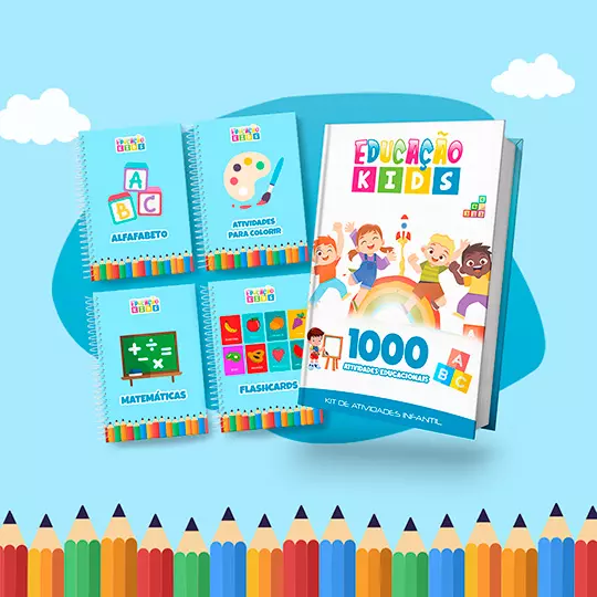 Kit Educação Kids — Mais de 1000 Atividades Interativas para Alfabetização | Educação Infantil | PDF para Imprimir